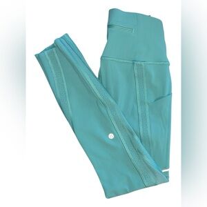Lululemon Chase the Pace 25” Tight – Turquoise C Run, Size 4